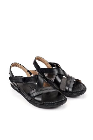 Forelli 22301-G Kadın Sandalet Siyah