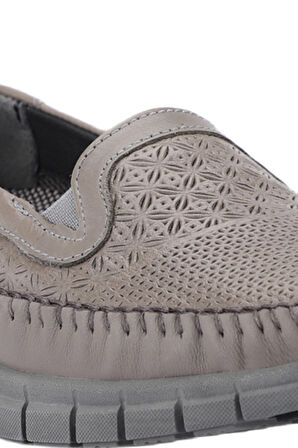 Forelli ETERNA-G Comfort Kadın Deri Ayakkabı Gri