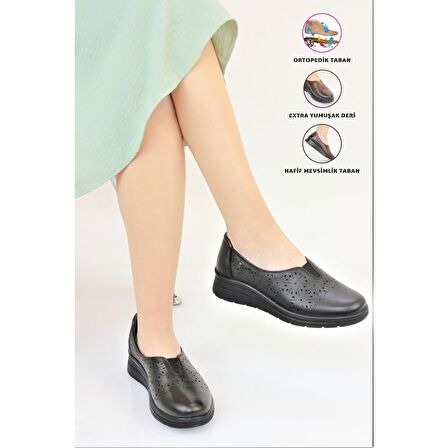 Forelli MELS 21302-H Kadın Günlük Deri Comfort Ayakkabı