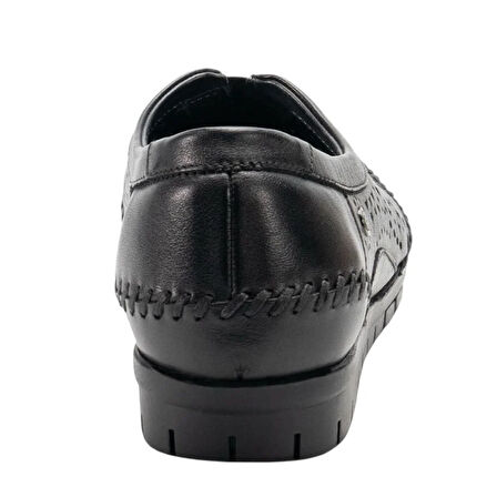 Forelli 23409-G Twin Siyah Kadın Comfort Deri Ayakkabı