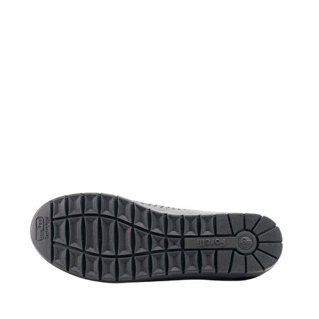 Forelli 23409-G Twin Siyah Kadın Comfort Deri Ayakkabı