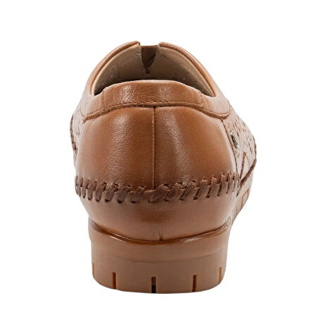 Forelli 23409-G Twin Taba Kadın Comfort Deri Ayakkabı