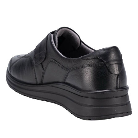Forelli 21314-H Avilla Siyah Kadın Comfort Deri Ayakkabı