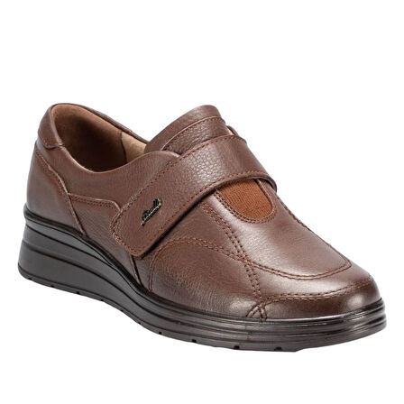 Forelli 21314-H Avilla Taba Kadın Comfort Deri Ayakkabı