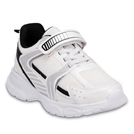 FORELLİ MARS ORTOPEDİ ÇOCUK SPOR AYAKKABI BEYAZ-SİYAH
