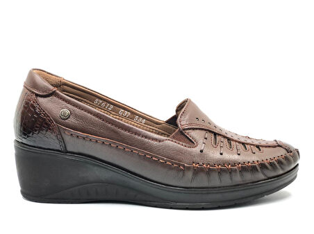 Forelli Sahra Hakiki Deri Ortopedik Comfort Kadın Casual Ayakkabı