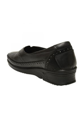 Forelli Gulis 48007 Günlük Deri Siyah Kadın Ayakkabı