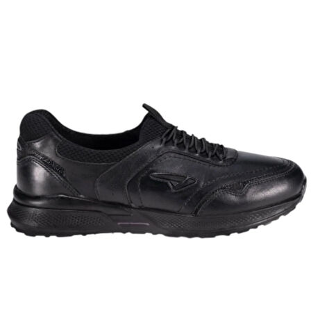 Forelli 46709-G Slins Siyah Kadın Comfort Deri Ayakkabı