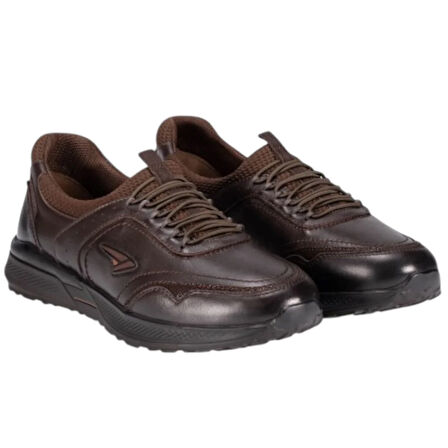 Forelli 46709-G Slins Kahve Kadın Comfort Deri Ayakkabı