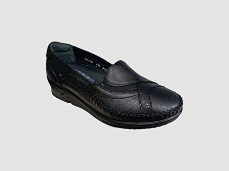 FORELLİ YONCA-H KADIN COMFORT DERİ AYAKKABI SİYAH