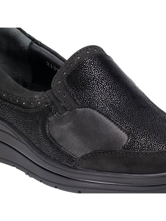 Forelli Faye 21327-h Siyah Kadın Günlük Comfort Deri Ortopedik Ayakkabı