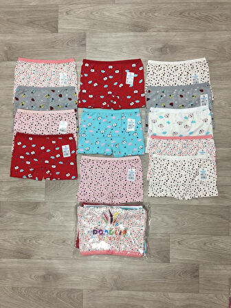 Dondeza 403 Desenli Baskılı Kız Çocuk Boxer