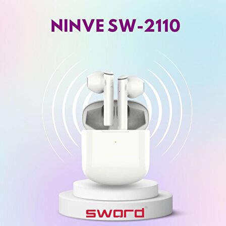 Sword Ninve SW-2110 Bluetooth Kulaklık Beyaz