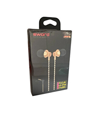 Sword HSR01 Mikrofonlu Kablolu Kulak İçi Kulaklık 3.5mm L Jack Girişli