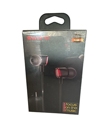 Sword SLC01 Mikrofonlu Kablolu Kulak İçi Kulaklık 3.5mm Jack Girişli