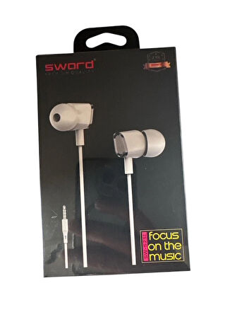 Sword SLC01 Mikrofonlu Kablolu Kulak İçi Kulaklık 3.5mm Jack Girişli