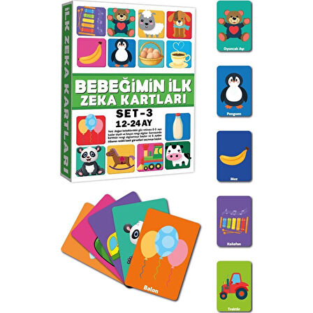 2212 Eğitici Kartlar 12-24 Ay Zeka Kartları