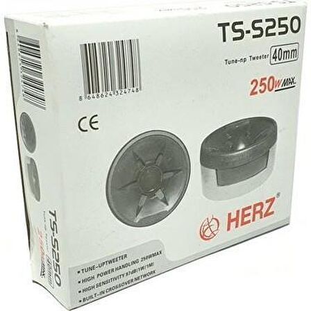 TS-S250 Tweeter Tiz Engelleyici 40mm 250 Watt Tiz Hoparlör 2 Adet