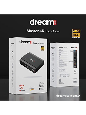 Dreamstar 4K Linux 8gb Hafıza Uydu Alıcısı Master 4K
