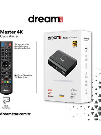 Dreamstar 4K Linux 8gb Hafıza Uydu Alıcısı Master 4K