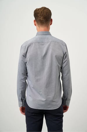 Slim Fit Düğmeli Yaka Oxford Kolay Ütülenebilir Pamuklu HEDİYE KUTULU Uzun Kollu Gömlek