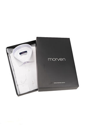 Slim Fit Düz Sert Yaka Kolay Ütülenebilen HEDİYE KUTULU Uzun Kollu Gömlek