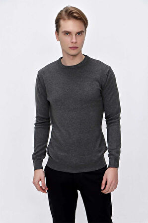 Basic Dinamik Fit Rahat Kesim Bisiklet Yaka Triko Kazak