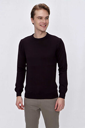 Basic Dinamik Fit Rahat Kesim Bisiklet Yaka Triko Kazak