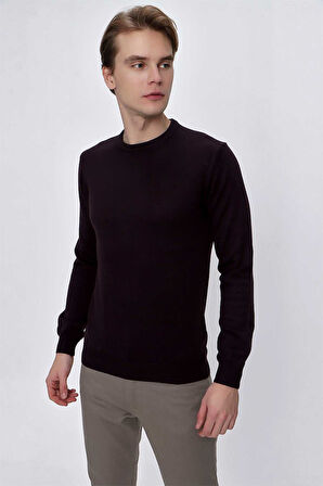 Basic Dinamik Fit Rahat Kesim Bisiklet Yaka Triko Kazak