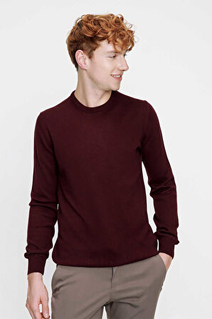 Basic Dinamik Fit Rahat Kesim Bisiklet Yaka Triko Kazak