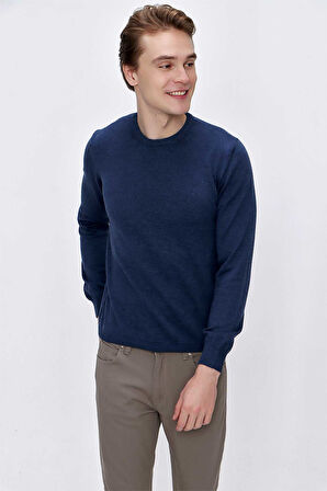 Basic Dinamik Fit Rahat Kesim Bisiklet Yaka Triko Kazak