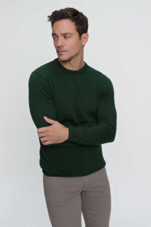 Basic Dinamik Fit Rahat Kesim Bisiklet Yaka Triko Kazak