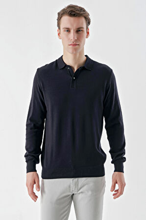 Marine Basic Dinamik Fit Rahat Kesim Polo Yaka HEDİYE KUTULU Triko Kazak