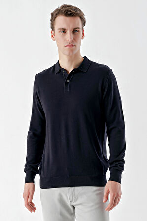 Marine Basic Dinamik Fit Rahat Kesim Polo Yaka HEDİYE KUTULU Triko Kazak