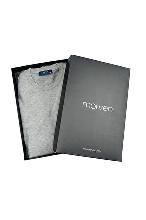 Gri Basic Dinamik Fit Rahat Kesim Bisiklet Yaka HEDİYE KUTULU Triko Kazak