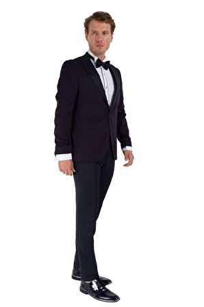 Morven Erkek Broadway Slim Fit Damatlık Takım Elbise A-Lacivert