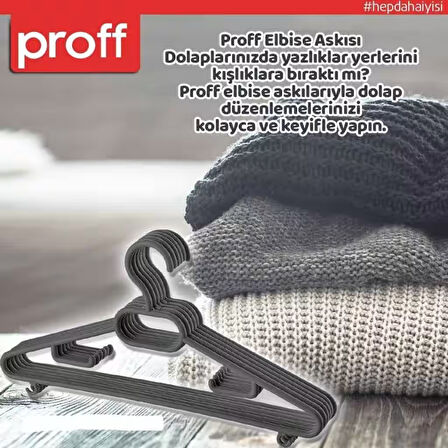 Proff Slim Moblen Askı 12li Siyah