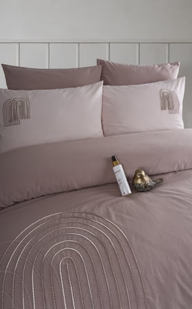 Newhome Diamond Luna Rose Lüx Nakışlı %100 Pamuk Çift Kişilik Nevresim Takımı