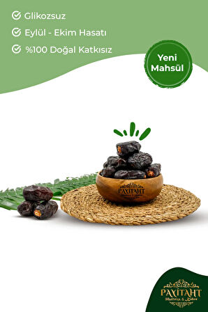 Mebrum Siyah Ula Amber Hurma 5kg -yeni Mahsül- Besin Değeri Yüksek Kabuklu Besleyici 86815062718003