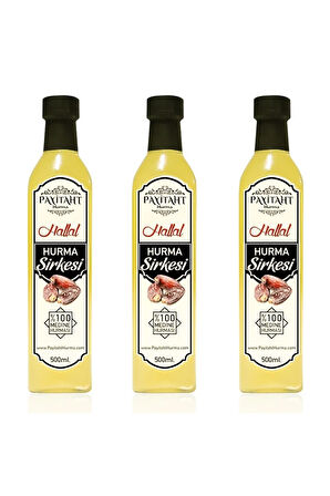 Hallal Medine Fermente Hurma Sirkesi 500ml X3 Şişe