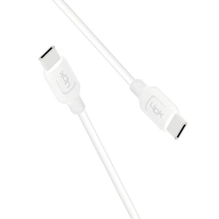Linktech K451 Strong 60W Type-C - Type-C Data/Şarj Kablosu 1mt Beyaz