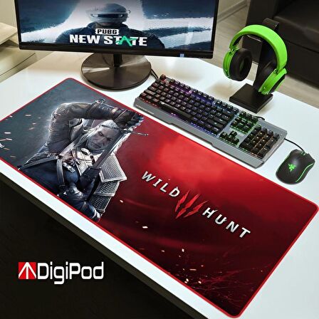 Digipod 90X40 XXL Büyük Kaymaz Taban Mouse Pad 4 mm