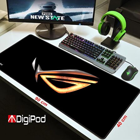 Digipod Gaming Mousepad Oyuncu Mouse pad 90X40 XXL Büyük Oyuncu Mouse Pad Kaymaz Taban  4mm Kalınlık