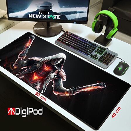 Digipod Gaming Mousepad Oyuncu Mouse pad 90X40 XXL Büyük Oyuncu Mouse Pad Kaymaz Taban  4mm Kalınlık