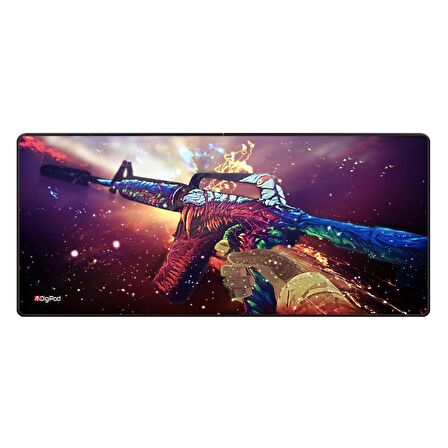 Digipod Gaming Mousepad Oyuncu Mouse pad 90X40 XXL Büyük Oyuncu Mouse Pad Kaymaz Taban  4mm Kalınlık