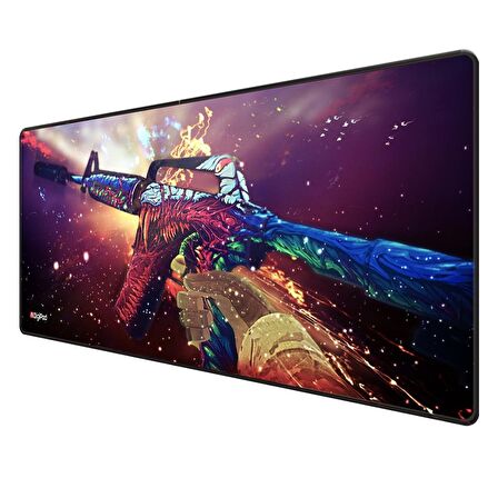 Digipod Gaming Mousepad Oyuncu Mouse pad 90X40 XXL Büyük Oyuncu Mouse Pad Kaymaz Taban  4mm Kalınlık