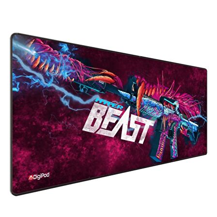 Digipod Gaming Mousepad Oyuncu Mouse pad 90X40 XXL Büyük Oyuncu Mouse Pad Kaymaz Taban  4mm Kalınlık