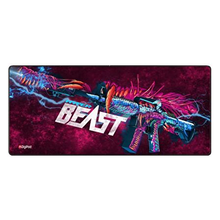 Digipod Gaming Mousepad Oyuncu Mouse pad 90X40 XXL Büyük Oyuncu Mouse Pad Kaymaz Taban  4mm Kalınlık