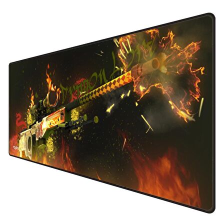 Digipod Gaming Mousepad Oyuncu Mouse pad 90X40 XXL Büyük Oyuncu Mouse Pad Kaymaz Taban  4mm Kalınlık