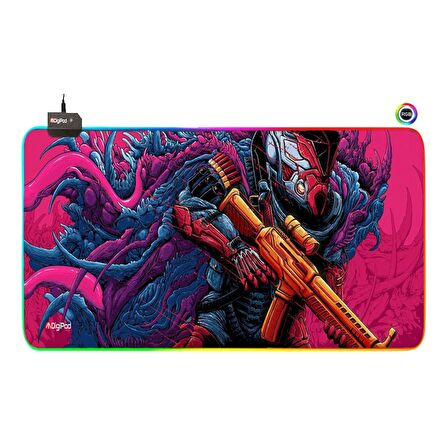 Digipod RGB  Gaming Mousepad Oyuncu Mouse pad 90X40 XXL Büyük Oyuncu Mouse Pad Kaymaz Taban  4mm Kal